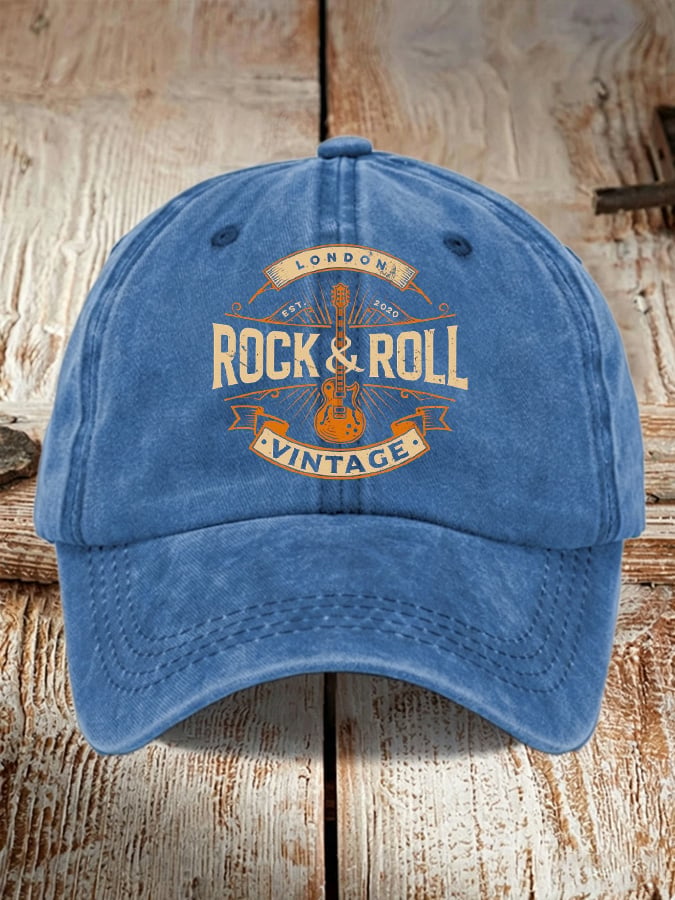 Unisex Retro Band-Print Hat