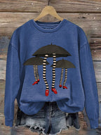 Women's Halloween Witch Print Casual Sweatshirt