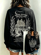Women's Always Throw Spilled Salt Over Your Left Shoulder Print Casual Sweatshirt