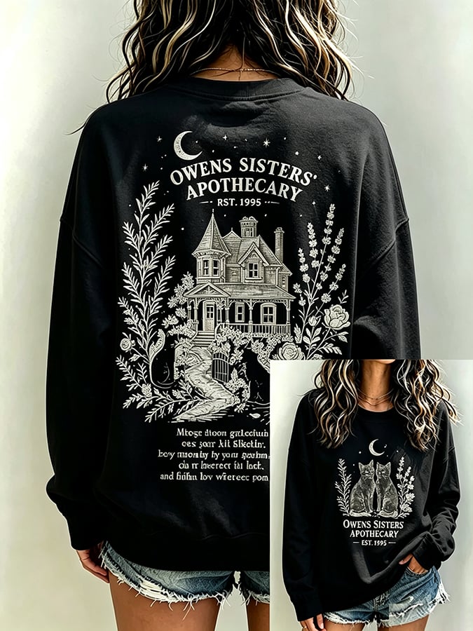Women's Always Throw Spilled Salt Over Your Left Shoulder Print Casual Sweatshirt