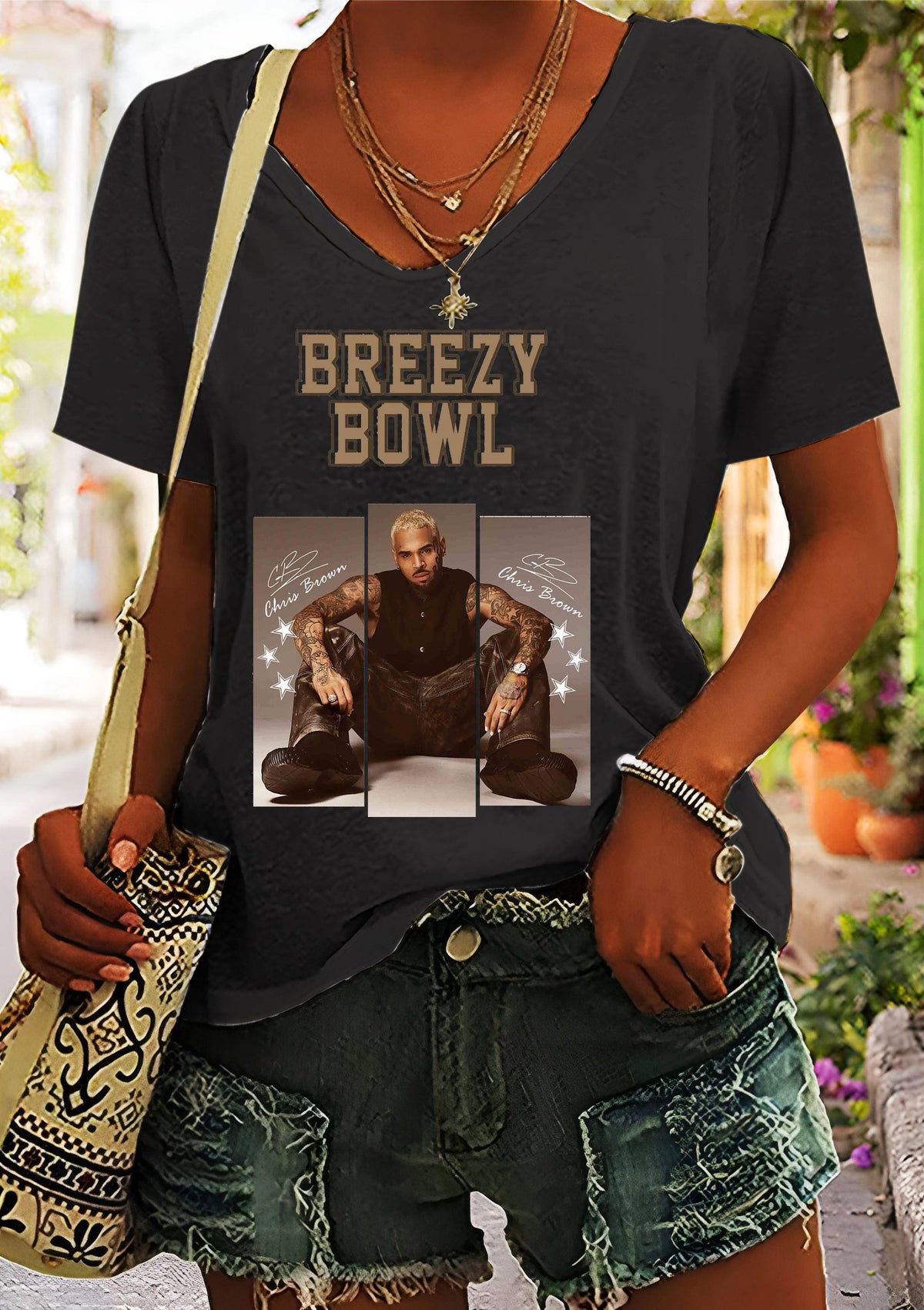 Breezy Bowl TourWomen's Hot Events Printed Casual T-shirt