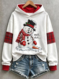 Women's Fun Christmas Snowman Hoodie