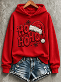 Women's Christmas Print Hoodie