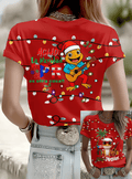Puerto Rico Merry Christmas Printed T-shirts