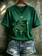 Women's Christmas Print Top