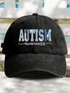 Autism Awareness Print Baseball Cap