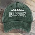 Eleven Stranger Upside Down Hawkins 80s Horror Art Printed Cap
