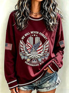 Women's Never Forget September 11 Print Top