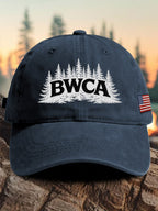 Retro Save The BWCA Save Boundary Waters Canoe Area Wilderness Print Baseball Cap