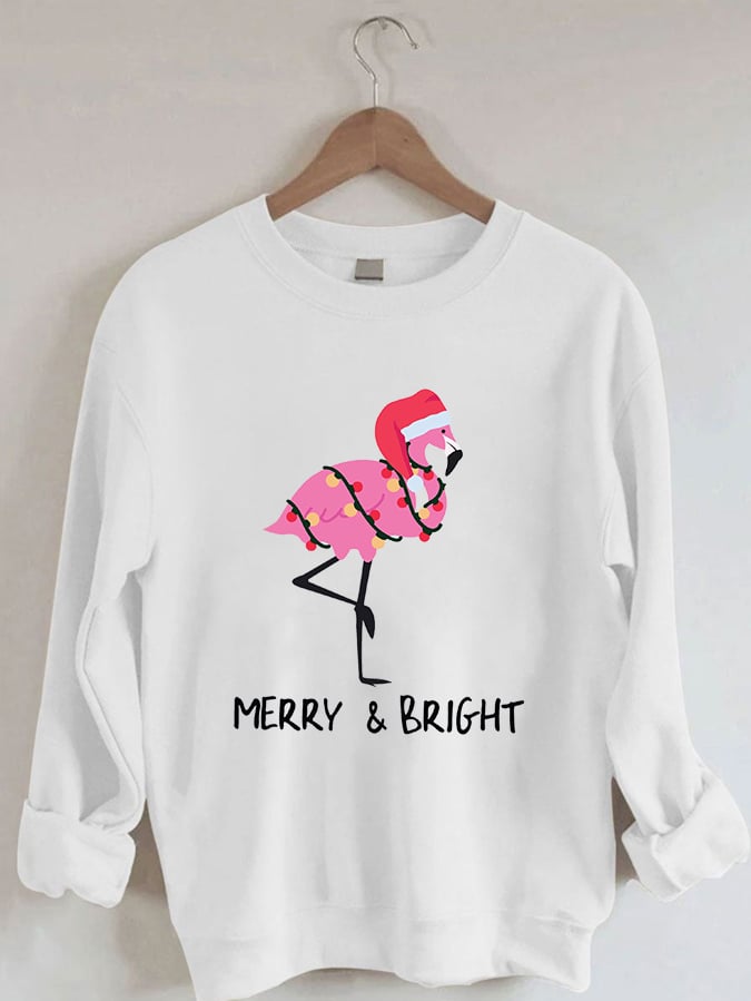Women's Mreey And Bright Christmas Print Casual Sweatshirt
