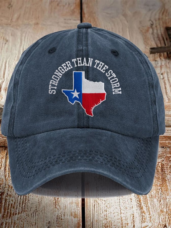 Texas Strong Than The Storm Printed Hat