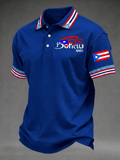 Men's Puerto Rico Print Polo Shirt