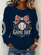 Women's Baseball  Print Hoodie