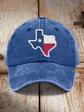 Retro Texas Strong Print Baseball Cap