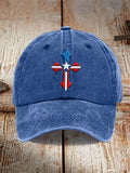 Unisex Texas Flag Cross Baseball Cap