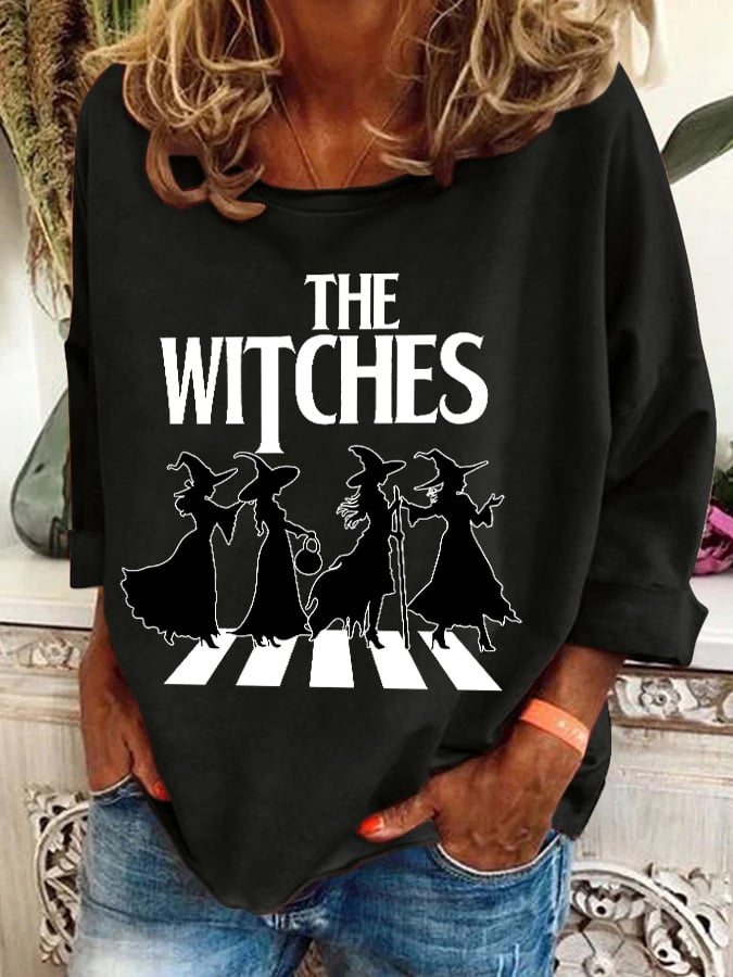 Women's The Witches Printed Crew Neck Sweatshirt