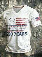 Men's American 250 Printed Casual T-Shirt