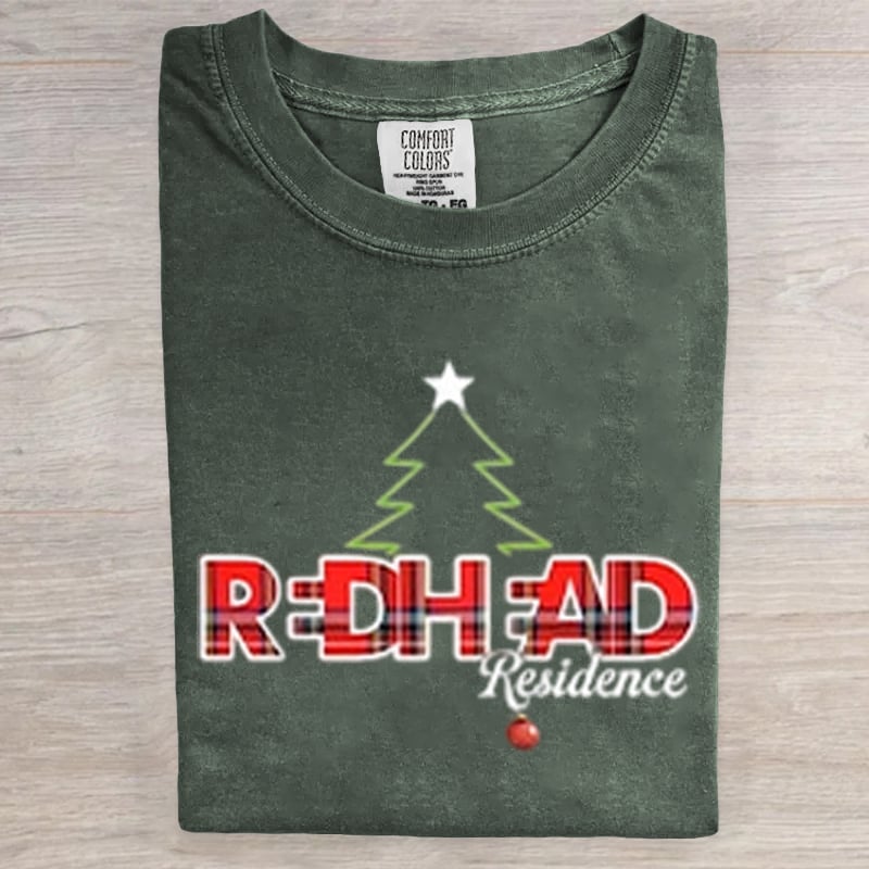 REDHEAD RESIDENCE Christmas Art Print T-Shirt