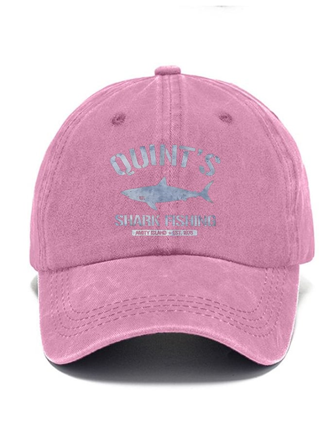 Shark Fishing Printed Baseball Cap