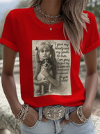 Retro I Gave My Beauty And My Youth To Men. I Am Going To Give My Wisdom And Experience To Animals Print T-Shirt