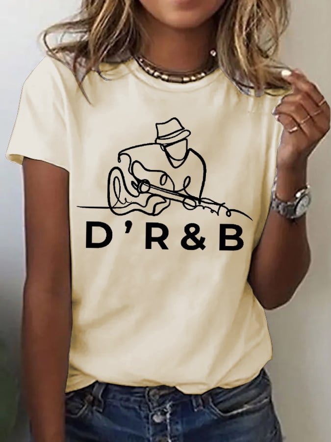 Women's Commemorative Printed Casual T-Shirt