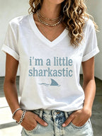 Women's Shark Print T-shirt