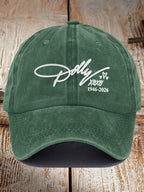 Retro Country Music Legend Print Baseball Cap