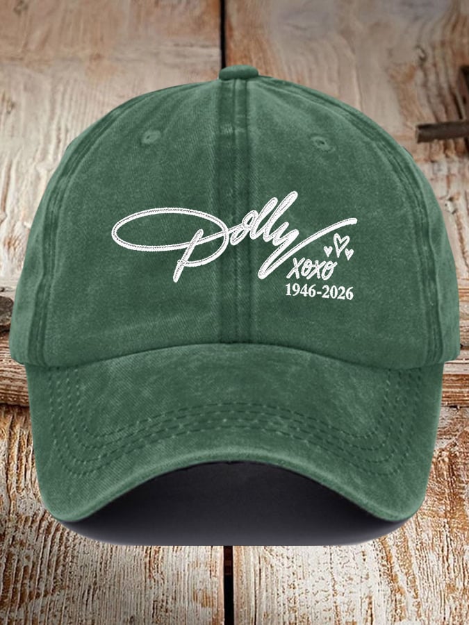 Retro Country Music Legend Print Baseball Cap