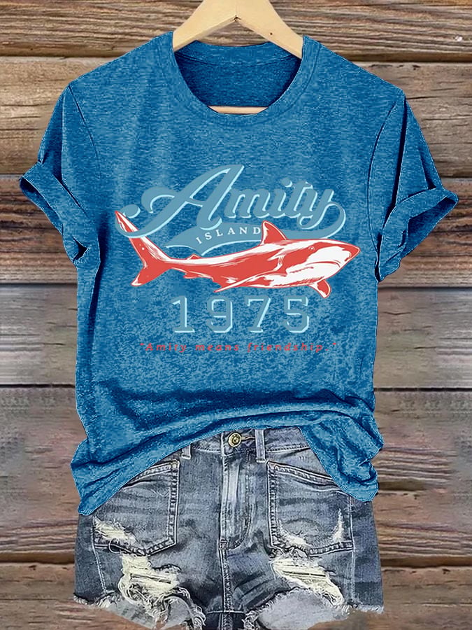 Women's Amity Means Friendship Print T-shirt