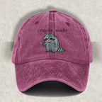 I Require Snacks Embroidered Raccoon Cap