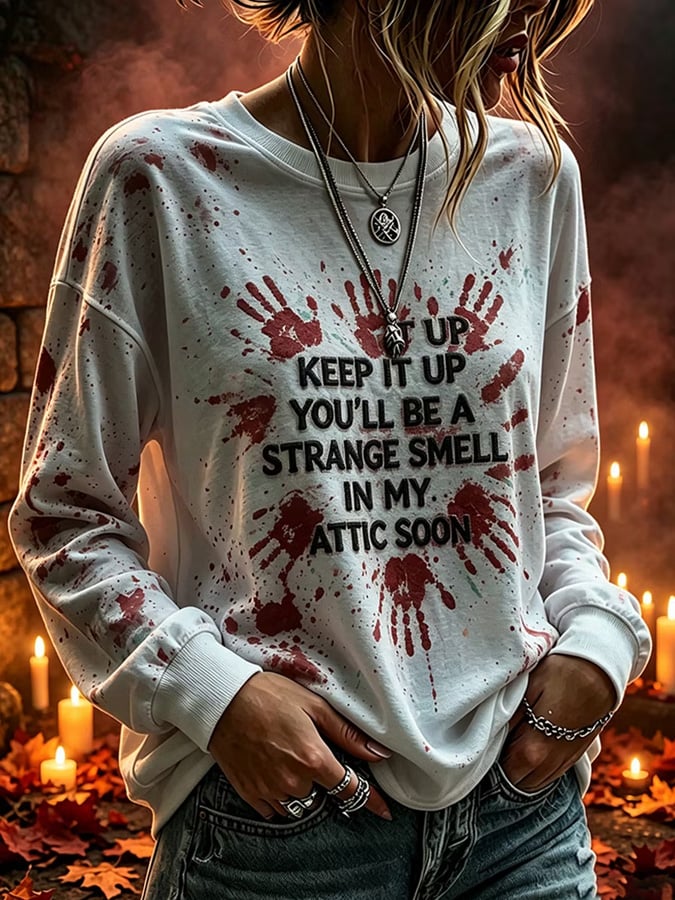 Women's Halloween Print Top