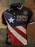 Men's Puerto Rico Art Printed Top