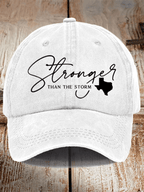 Texas Stronger Than The Storm Printed Hat