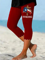 Women's Texas Strong Printed Leggings