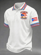 Men's Puerto Rico Print Casual Polo