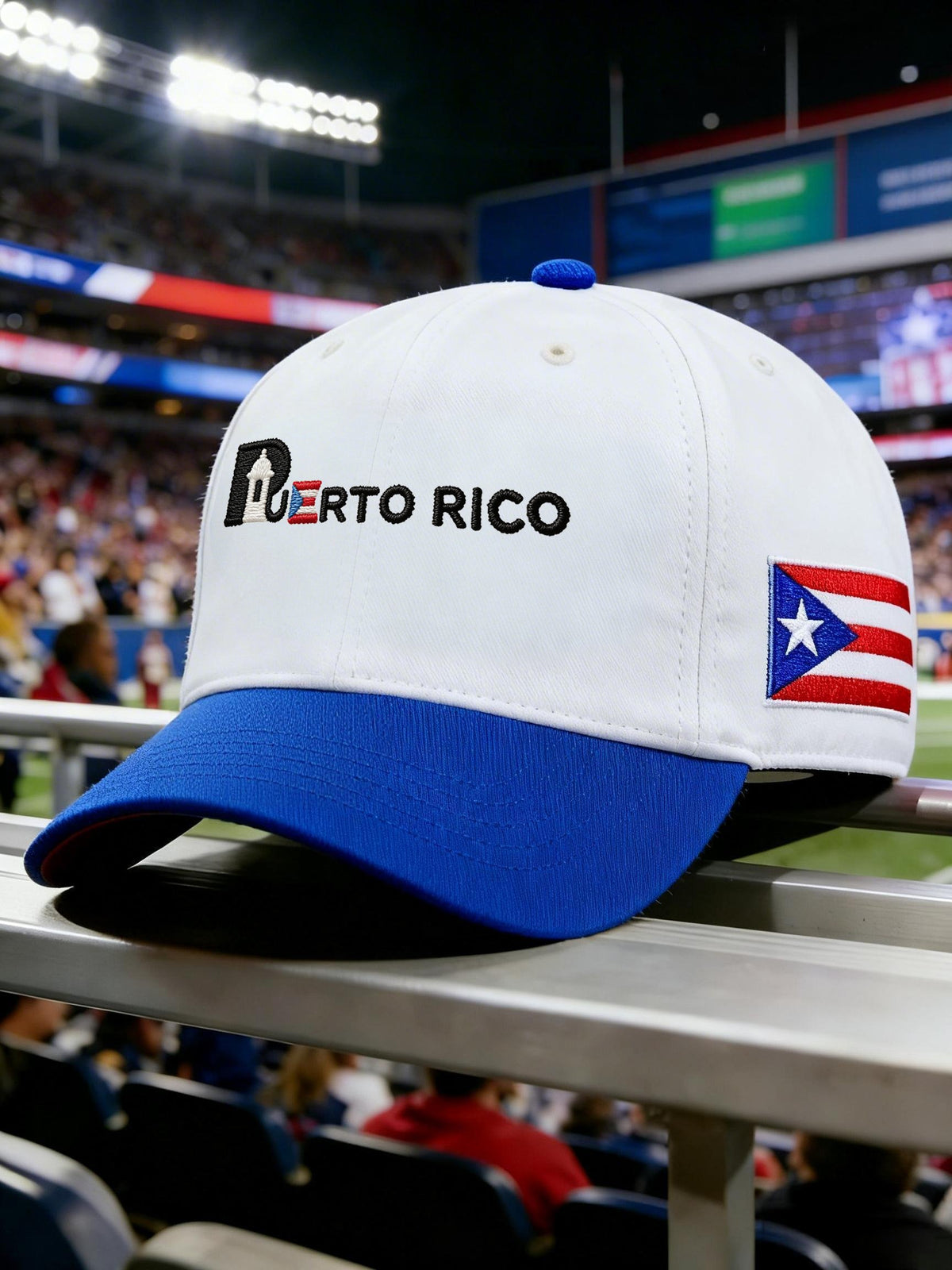 Puerto Rico Baseball Print Baseball Cap