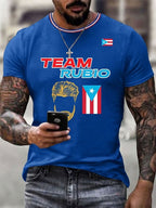 Men's Baseball Print T-Shirt