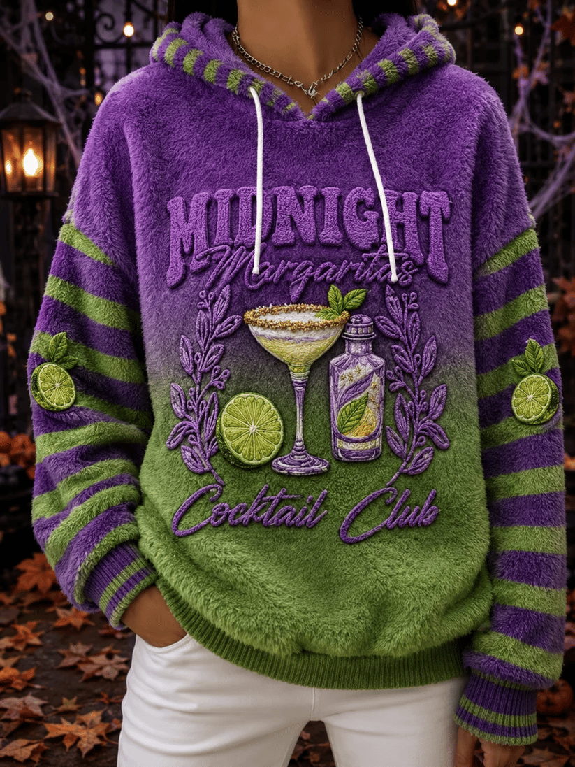 Women's Midnight Margaritas Print Hooded