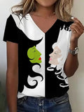 Women's Halloween round neck casual sweatshirt