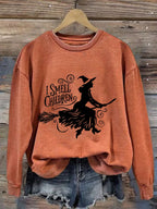 Women's I Smell Children Salem Witch Trials Print Sweatshirt
