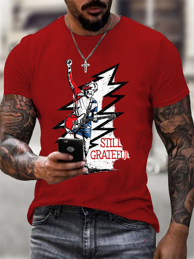 Men's Print Casual Printed T-shirt