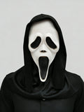 White Mask Scary Skull Headgear Funny Prop