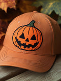 Women's Casual Autumn Pumpkin Print Baseball Cap