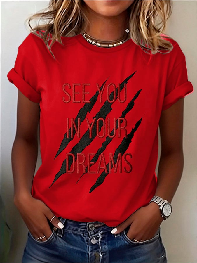 Women's Casual Print Short-Sleeve T-Shirt