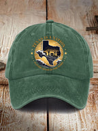 Retro Texas Strong Texas Is A Nation In Every Sense Of The Word Print Baseball Cap