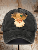 Retro Funny Puerto Rico Christmas Cap