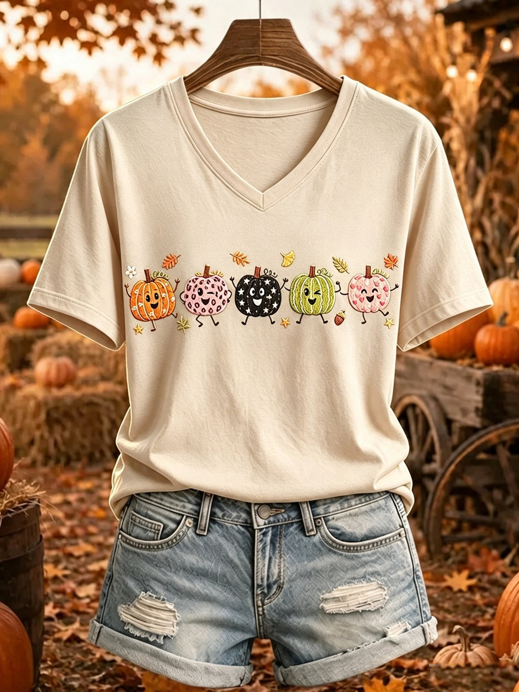 Women's Autumn Printed Casual Top
