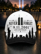 Unisex We Will Never Forget 9 11 Print Baseball Cap