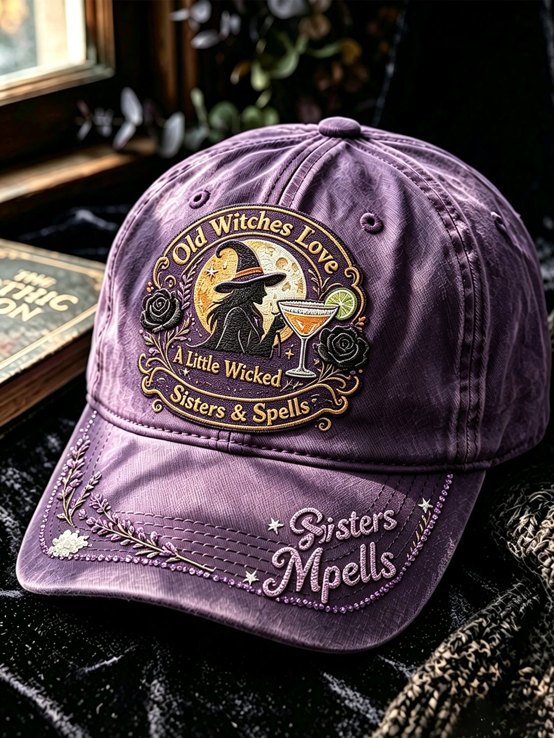 "Midnight Margarita Magic Romance" Print Baseball Cap