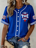 Women's  Baseball Is My Favorite Seasonl  Print Shirt